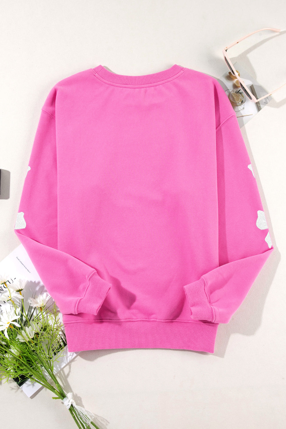 Bonbon Sequin Bow Sweatshirt