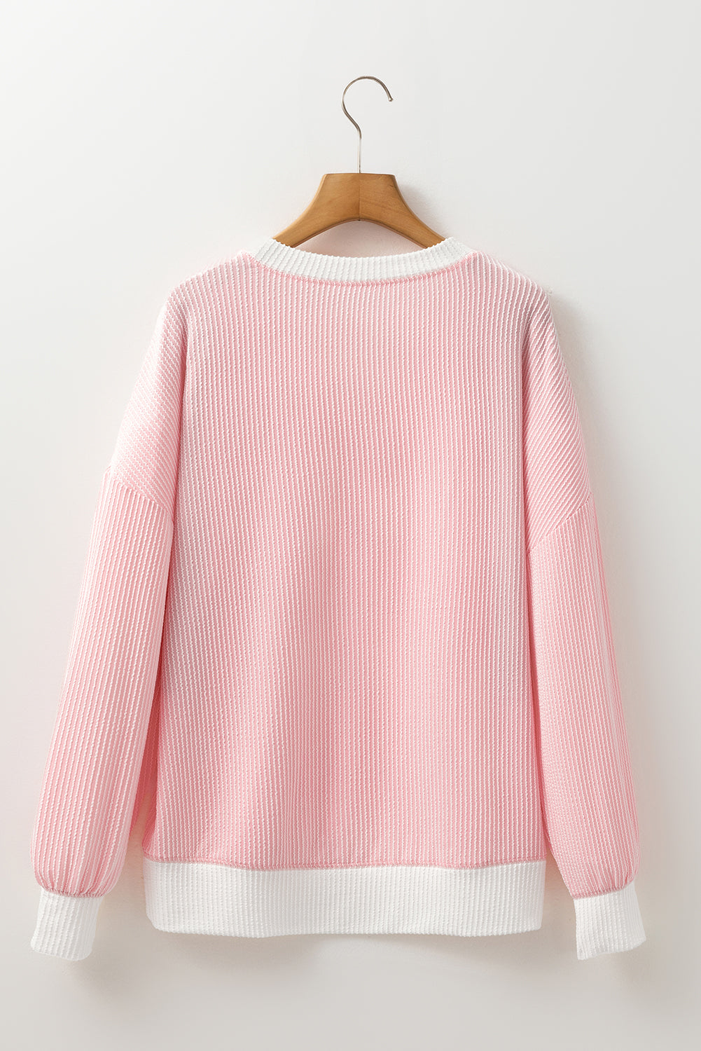 Peach Ribbed Long Sleeve