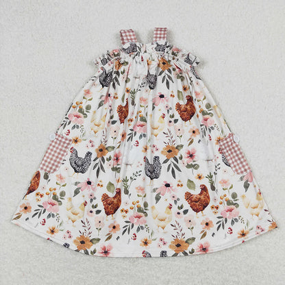 Floral Chicken Dress/Romper
