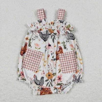 Floral Chicken Dress/Romper