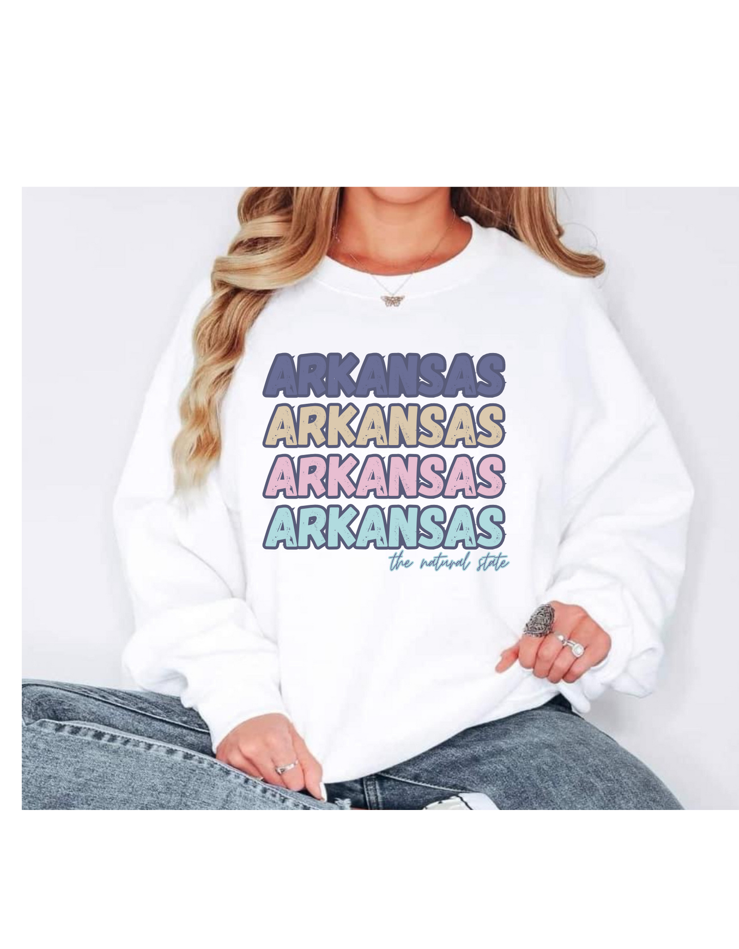 Womens Arkansas Stacked